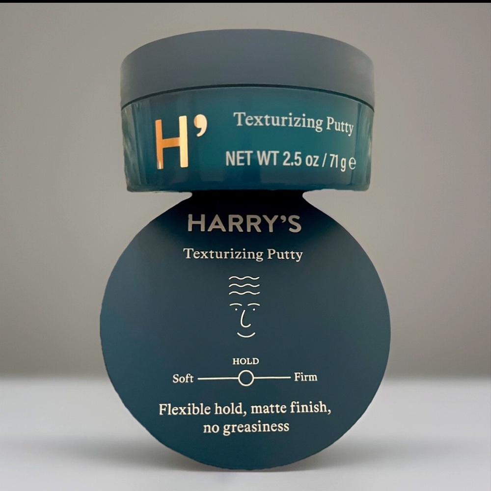 Harry's Hair Text Putty Flexible Hold/Matte Finish 2- Jars 2.5oz Sealed